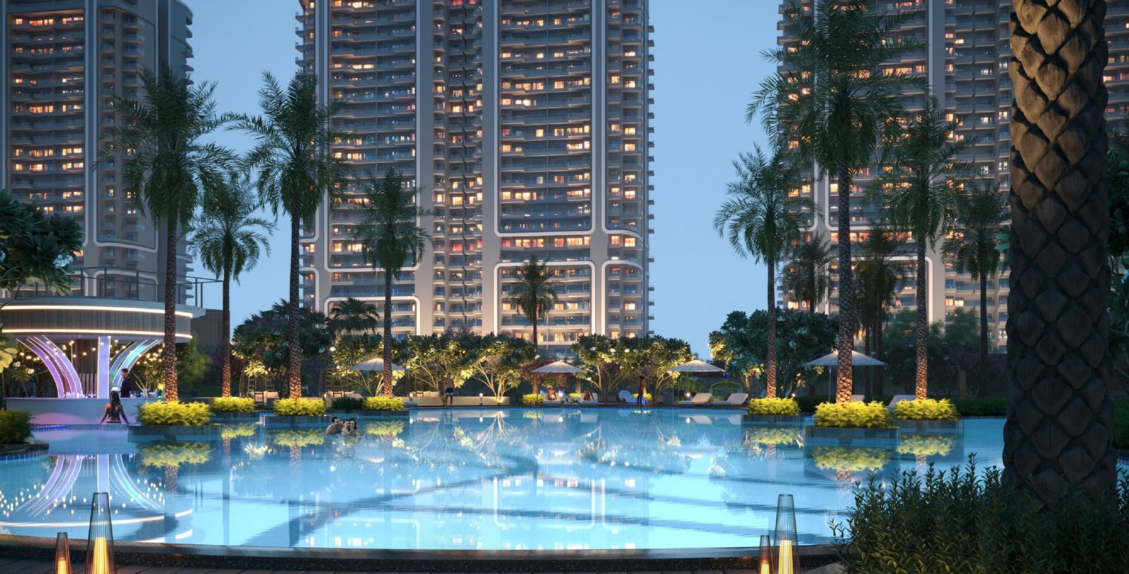 The Walk open-air high street at Smartworld Le Courtyard Noida